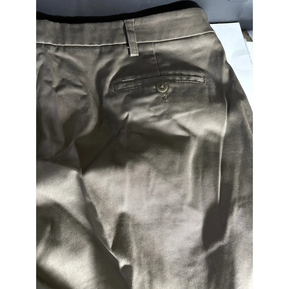 Savane Comfort Plus Mens Pleated Dress‎ Pants Brown 42x30 Cuffed